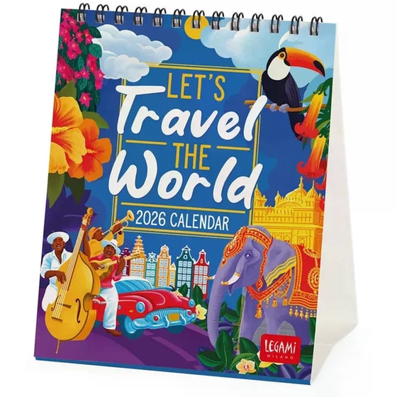 Ημερολόγιο Γραφείου Legami 2026 Lets Travel image 0