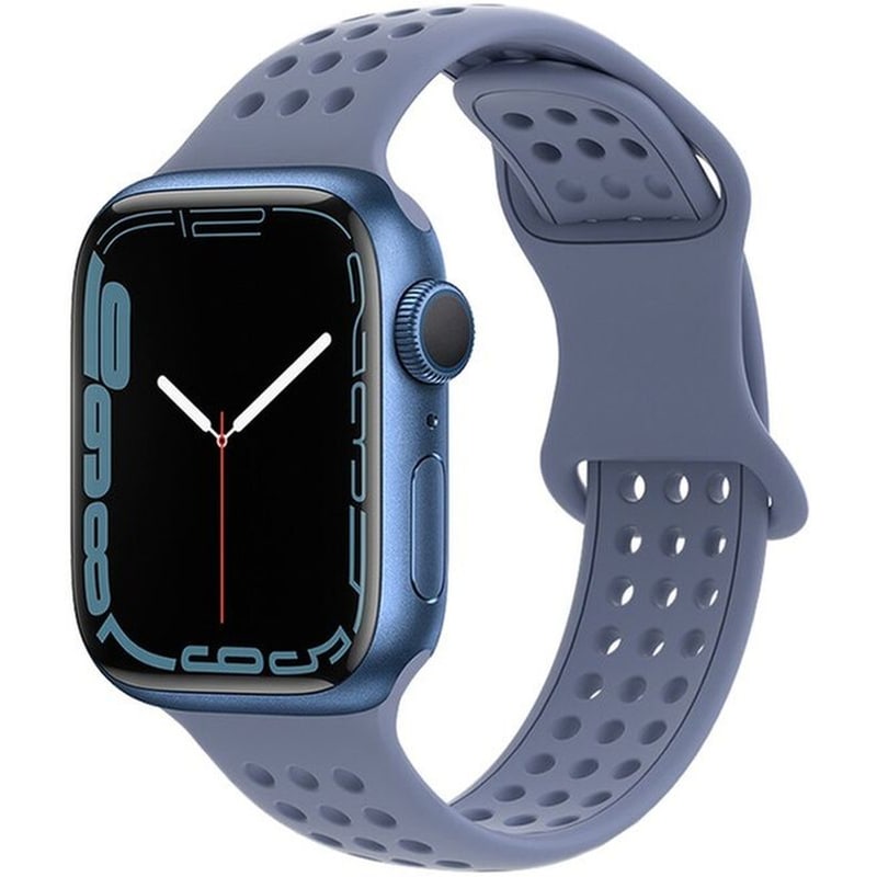 HOCO Watchband Hoco Wa08 Flexible Honeycomb 38/40/41mm Για Apple Watch 1/2/3/4/5/6/7/8/se Lavender Grey Silicon Band