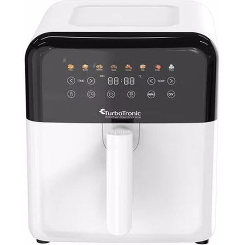 TURBOTRONIC TT-AF190 με Αποσπώμενο Κάδο 6 L Λευκό Φριτέζα Αέρος