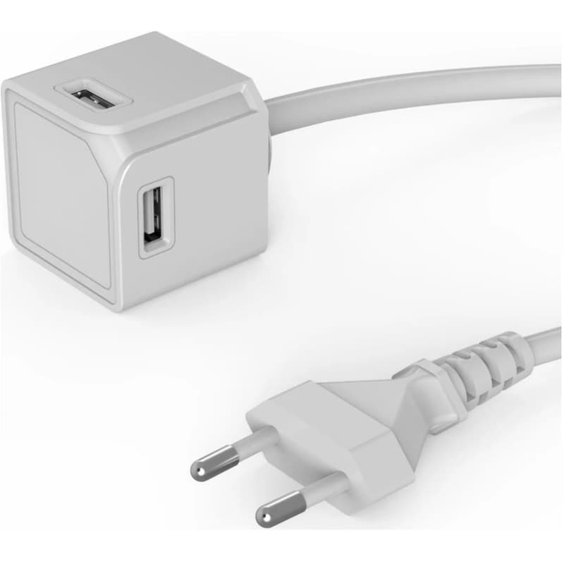 Πολύμπριζο Allocacoc PowerCube Extended USB 1.5 m - Λευκό