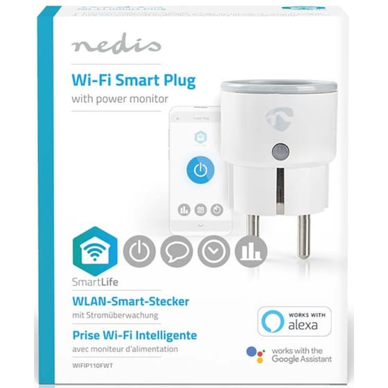 Έξυπνη πρίζα ρεύματος Nedis WIFIP110FWT με Wi-Fi 2500W image 6