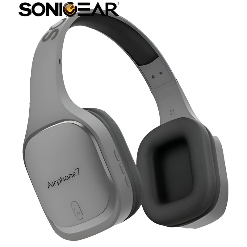 SONICGEAR Sonic Gear Airphone 7 Ασύρματα Ακουστικά Κεφαλής - Γκρι