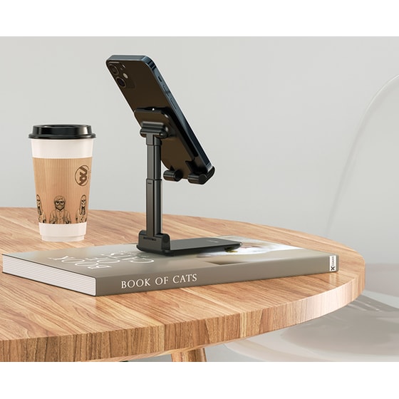 Desktop stand Lamtech για κινητά και tablet Μαύρο image 4