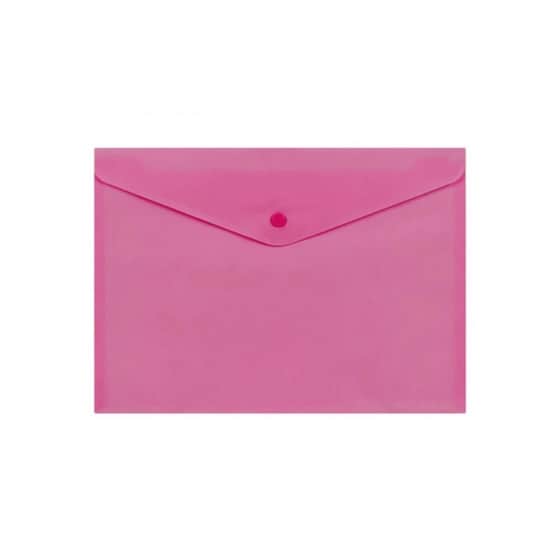 File Bag Snap Deli A4 2C Slucent Red image 0