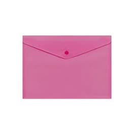 File Bag Snap Deli A4 2C Slucent Red