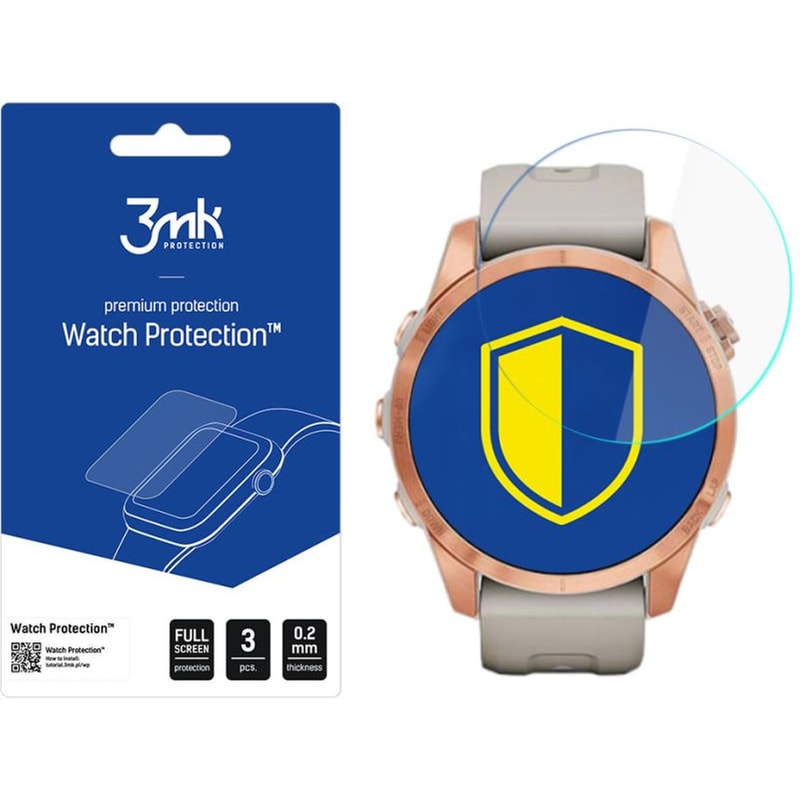 3MK Προστασία Οθόνης 3MK Watch ARC για Garmin Fenix 7s (3τμχ)