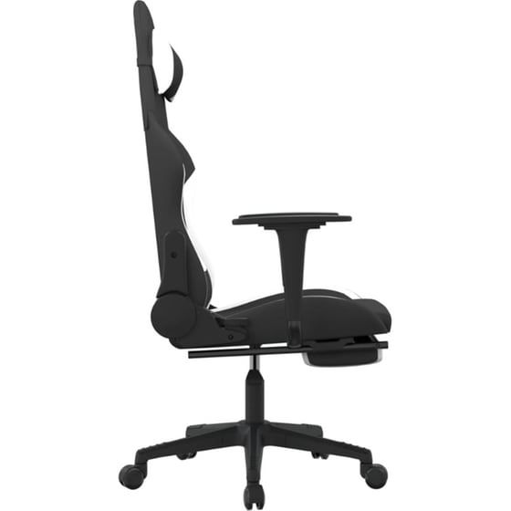 Καρέκλα Gaming VIDAXL 3143750 με Υποπόδιο - Μαύρο image 2
