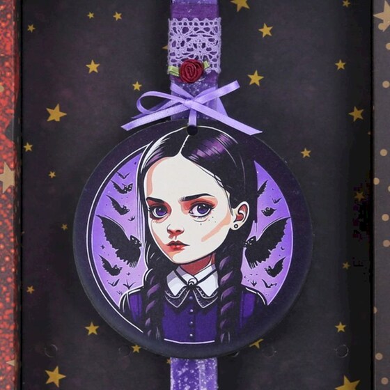 Λαμπάδα Synchronia Goth Girl Κόρη της Νύχτας - Μωβ image 1