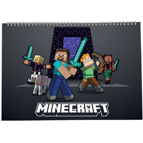 Μπλοκ&nbsp;Ζωγραφικής Graffiti&nbsp;Α4&nbsp;30Φ.&nbsp;Minecraft image 1