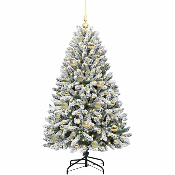 Vidaxl Τεχνητό Χριστουγεννιάτικο Δέντρο 120 Cm 150 Led Θερμό Λευκό image 2