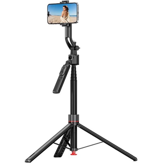 Selfie Stick XO SS28 με Ενσωματωμένο Τρίποδο - Μαύρο image 0