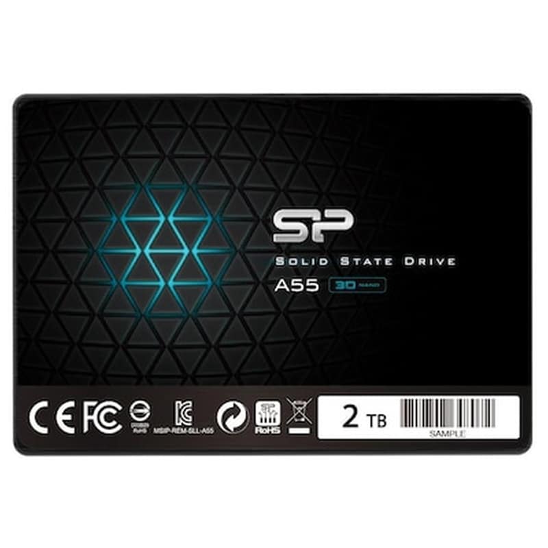 SILICON POWER Εσωτερικός SSD Silicon Power A55 SATA III 2.5 2TB 3D NAND TLC