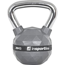 Kettlebell Κλασσικό 20 kg InSPORTline INS-21645 από Σίδηρο με Επένδυση PU - Γκρι