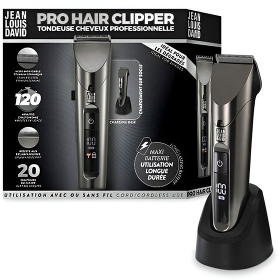 JEAN LOUIS DAVID TOND Pro 39960 Κουρευτική Μηχανή Επαναφορτιζόμενη Μαύρο image 1