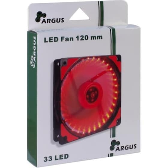 Case Fan Inter-Tech Argus L-12025 120mm με μονόχρωμο LED φωτισμό image 1
