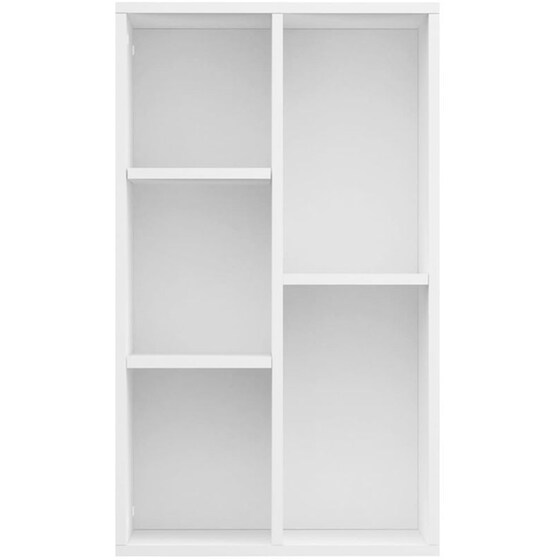Βιβλιοθήκη VidaXL από Μοριοσανίδα 50x25x80 cm - Λευκό image 2