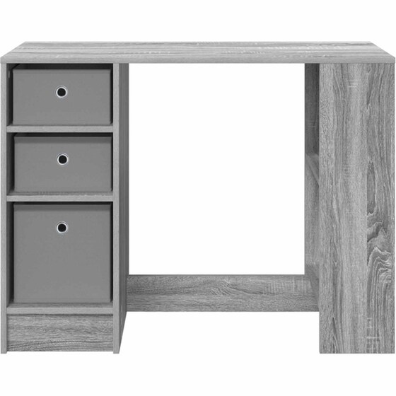 Γραφείο VidaXL από Επεξεργασμένο Ξύλο 100x40x75 cm - Γκρι Sonoma image 3