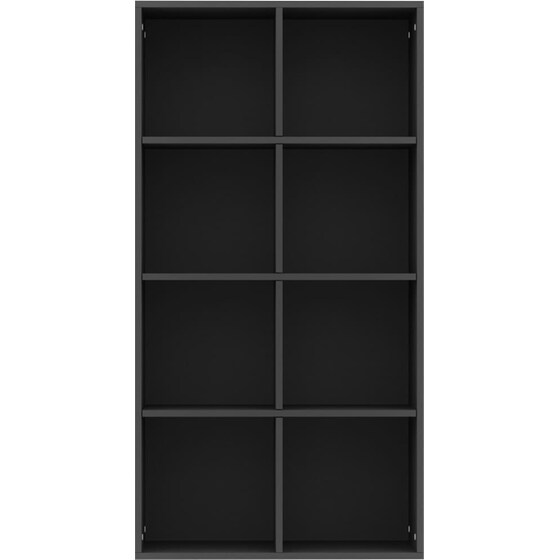 Βιβλιοθήκη VidaXL από Μοριοσανίδα 66x30x130 cm - Μαύρο image 1