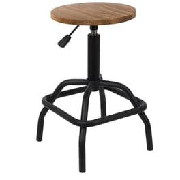 Σκαμπό Μπαρ Home Deco Factory Μεταλλικό 37x37x58-73 cm - Καφέ/Μαύρο