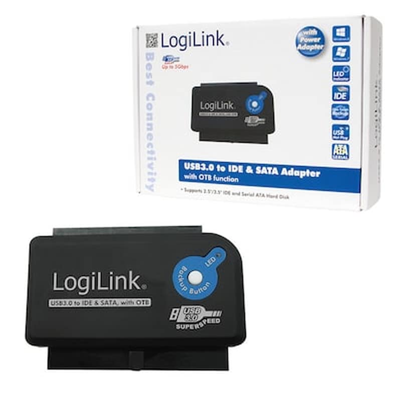 LOGILINK Αντάπτορας LogiLink USB-A Female σε IDE SATA Male