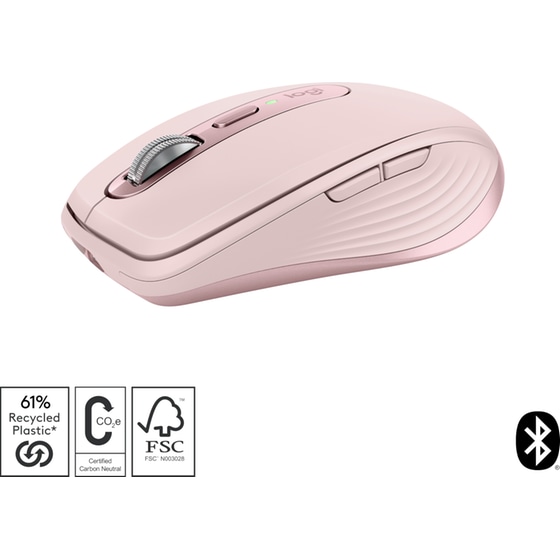 Logitech MX Anywhere 3S Ασύρματο Ποντίκι - Ροζ image 1