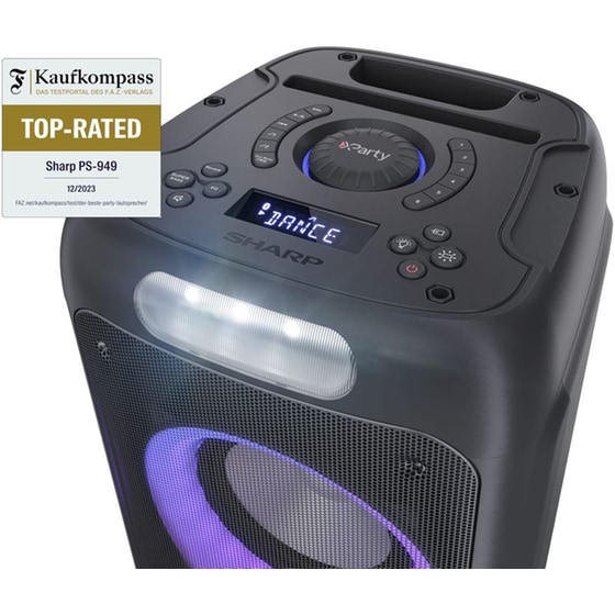 Party Speaker Sharp PS949 132W Karaoke - Μαύρο image 7