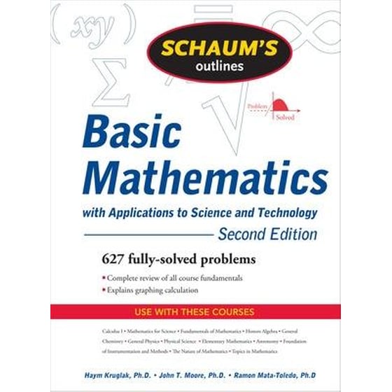 Schaum's Outline of Basic Mathematics with Applications to Science and Technology, 2ed image 0