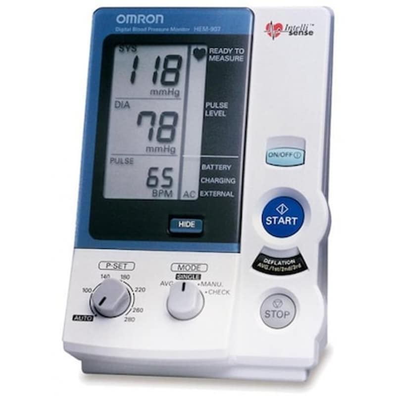 OMRON® Επαγγελματικό Πιεσόμετρο Μπράτσου Υπεραυτόματο Hem-907 Με Περιχειρίδα 22-32cm -