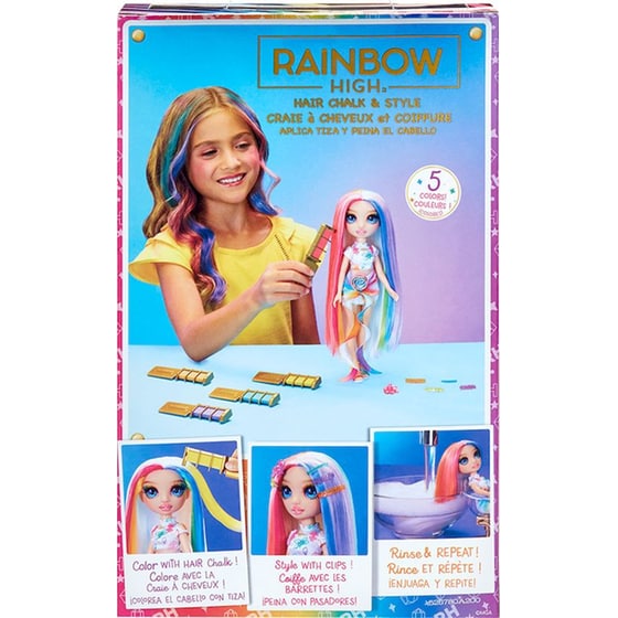 Κούκλα Rainbow High Amaya Χρωματιστά Μαλλιά Ουράνιο Τόξο (526780-EUC) image 9