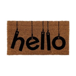Πατάκι Χαλάκι Εισόδου Hello 60x33 cm - Καφέ