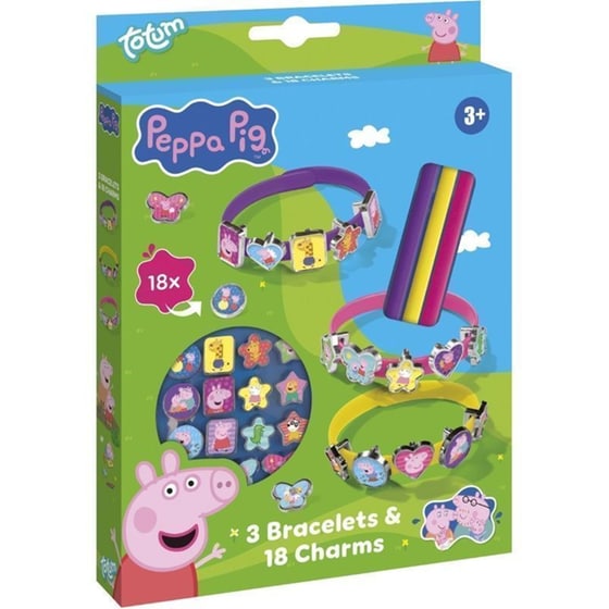 Σετ Κατασκευής Κοσμημάτων Totum Peppa Pig 3 Bracelets & 18 Charms image 0