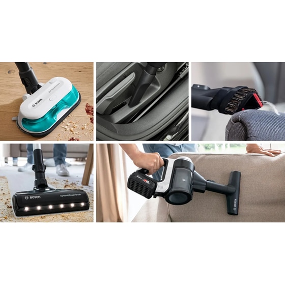 BOSCH Unlimited 7 ProHygienic Aqua BCS71HYG1 18 V 0.3 L Λευκή Σκούπα Stick image 11