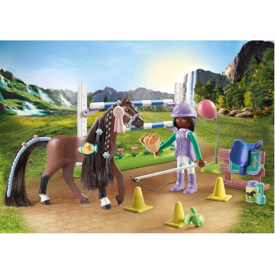 PLAYMOBIL® Horses of Waterfall Εκπαίδευση αλόγου με την Zoe και τον Blaze (71355) image 6