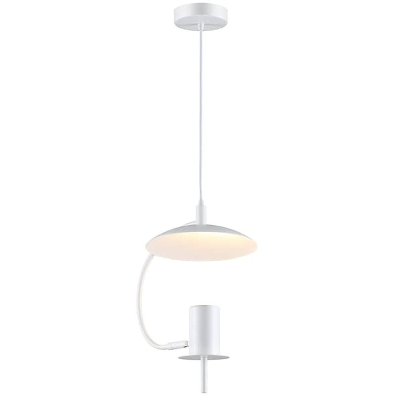 Φωτιστικό Οροφής Μονόφωτο Aca Parachuteαπό Μέταλλο 24.5x24.5x35.5-100 cm - Λευκό