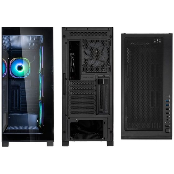 Κουτί Desktop Kolink Unity Peak ARGB Midi Tower Showcase - ATX 400mm Clearance 4 ARGB Fans - Μαύρο image 2