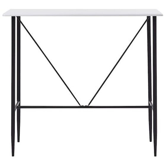 Τραπέζι Μπαρ Vidaxl από Mdf  120x60x110 cm - Λευκή image 2