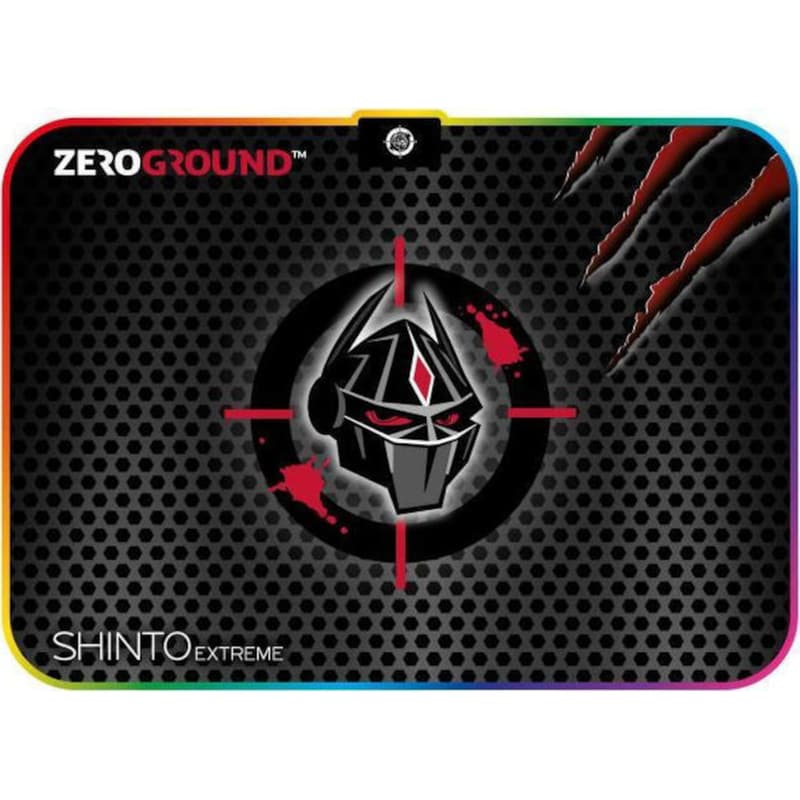 Zeroground Shinto Extreme v2 Gaming Mouse Pad Medium 350mm με RGB Φωτισμό Μαύρο φωτογραφία