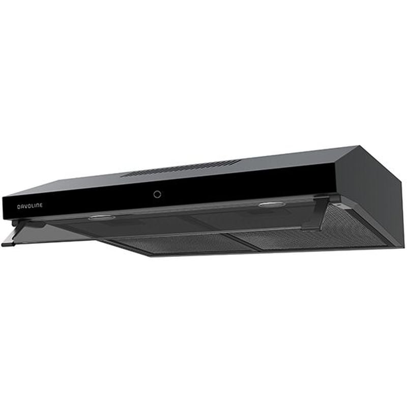 DAVOLINE DELPHI PLUS TC 2M BL 60 cm Μαύρο Απορροφητήρας Ελεύθερος