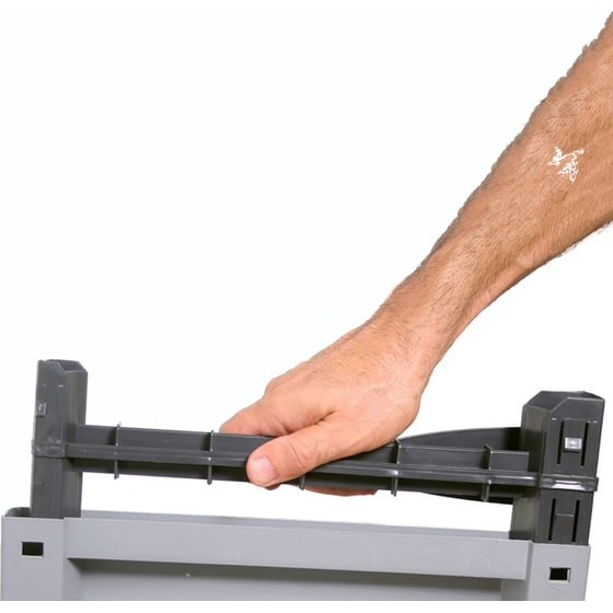 Ντουλάπι VidaXL Πλαστικό 68x39x92 cm - Γκρι/Καφέ image 7