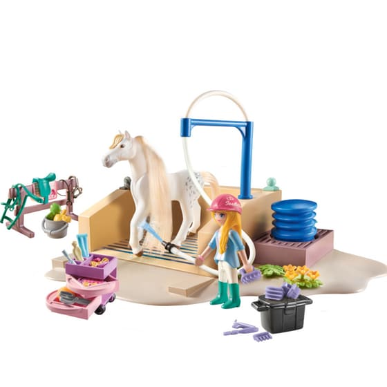 PLAYMOBIL® Horses of Waterfall Κομμωτήριο αλόγων με την Isabella και τον Lioness (71354) image 1