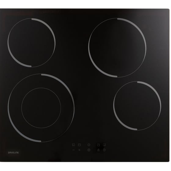 DAVOLINE PBB7508BL 75 Lt Μαύρο Εντοιχιζόμενος Σετ Φούρνος και Εστία image 2