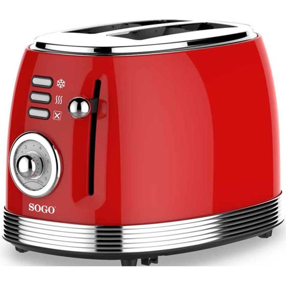 SOGO TOS-SS-5460 2 Θέσεων 850W Κόκκινο Φρυγανιέρα image 2