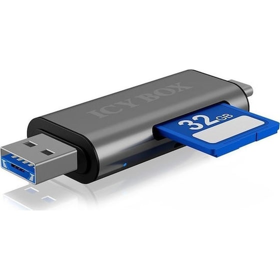 Icy Box Card Reader IB-CR200-C USB 2.0 - Γκρι image 0