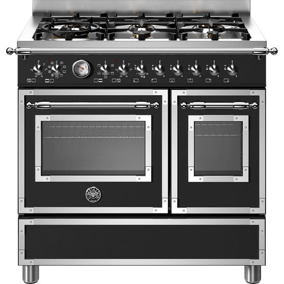 BERTAZZONI HER96L2ENET 58 / 33 Lt Μαύρο Κουζίνα Μεικτή Αερίου image 0