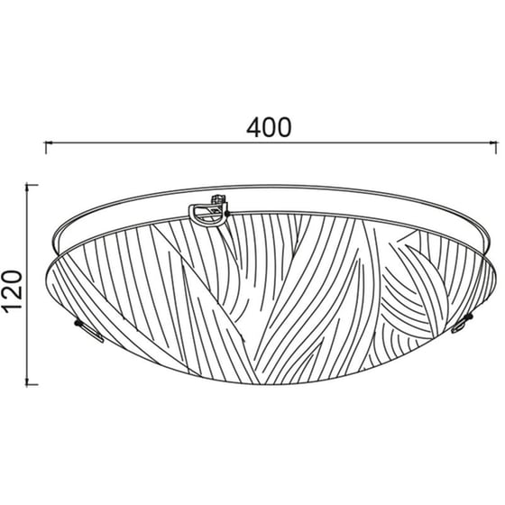 Φωτιστικό Πλαφονιέρα Aca Decor Force Dl08140 Γυάλινο - Λευκό image 2