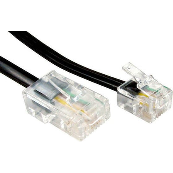 Καλώδιο Τηλεφωνικό Luminaire Publishing RJ11 10m - Μαύρο image 0