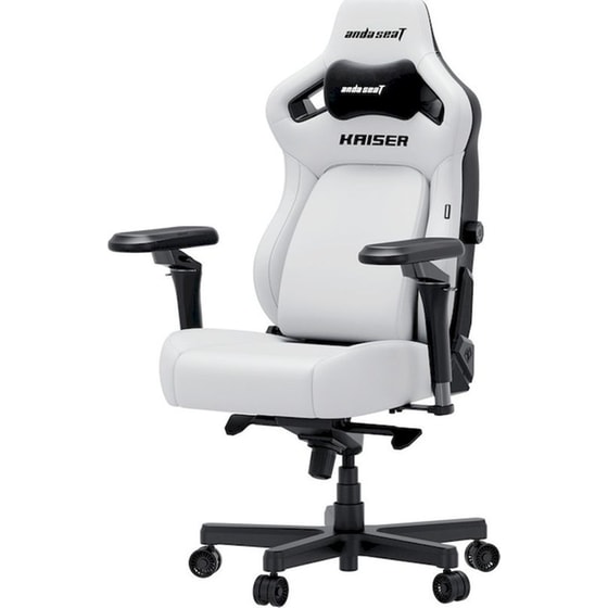 Καρέκλα Gaming Anda Seat Kaiser 4 V2 XLarge με 6D Μπράτσα Δερματίνης - Λευκή image 3