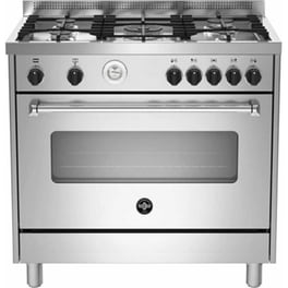 LA GERMANIA AMN965EXT/21(GN) 117 Lt Inox Κουζίνα Μεικτή Φυσικού Αερίου
