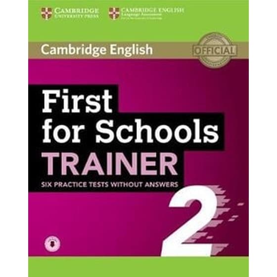 First for Schools Trainer 2 6 Practice Tests without Answers with Audio image 0