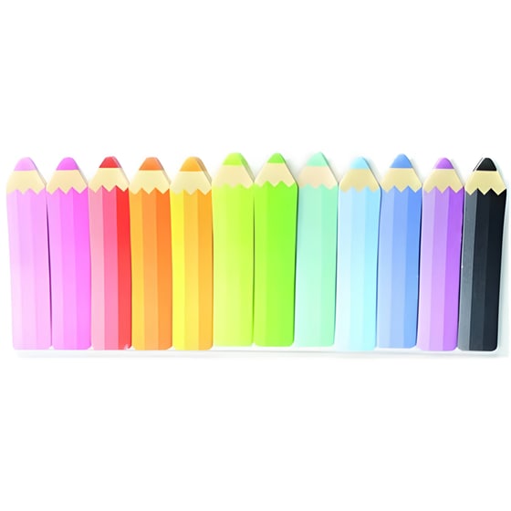 Αυτοκόλλητοι Σελιδοδείκτες Ooly 50x5 mm Colourful Pencils (180 Φύλλων - 1 Τεμάχιο) image 0